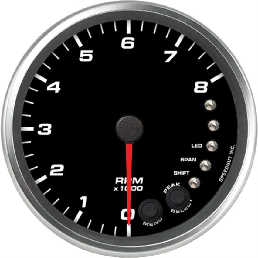 Speedhut R45-TC3-REV 4-1/2" Tachometer 8K RPM Shift-light, Dash