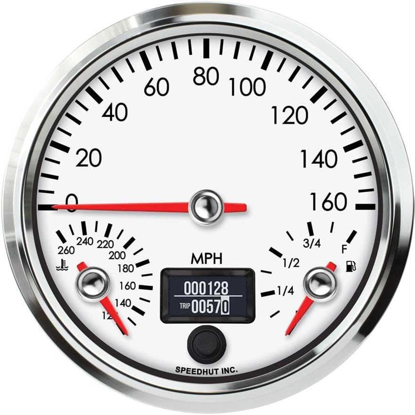 Speedhut L45-TG001-LEG 4.5" Triple 160 mph Speedo/Fuel/WT Temp