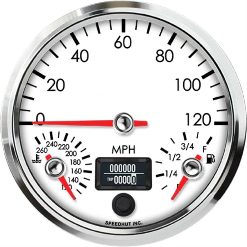 Speedhut L45-TG004-LEG 4.5" Triple 120 mph Speedo/Fuel/WT Temp