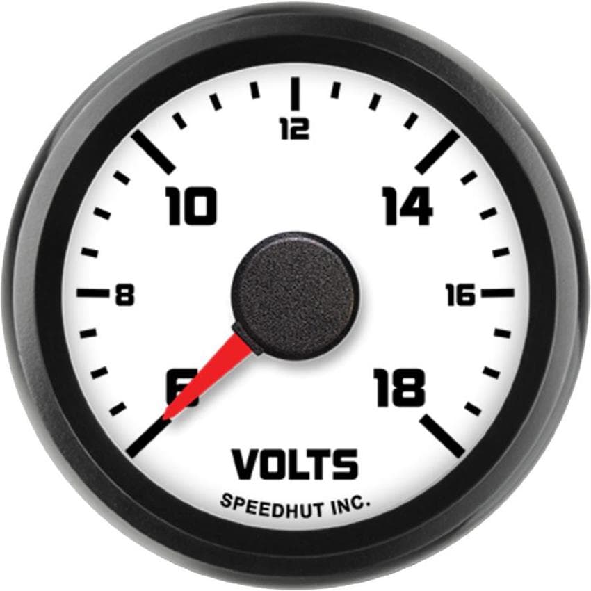 Speedhut L2-V1-SXL Street XL 2-1/16" Voltmeter, 6-18V w/Warning