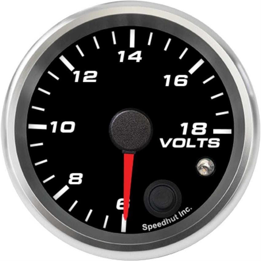 Speedhut R25-V1-REV 2-5/8" Volt Gauge 6-18V w/Warning