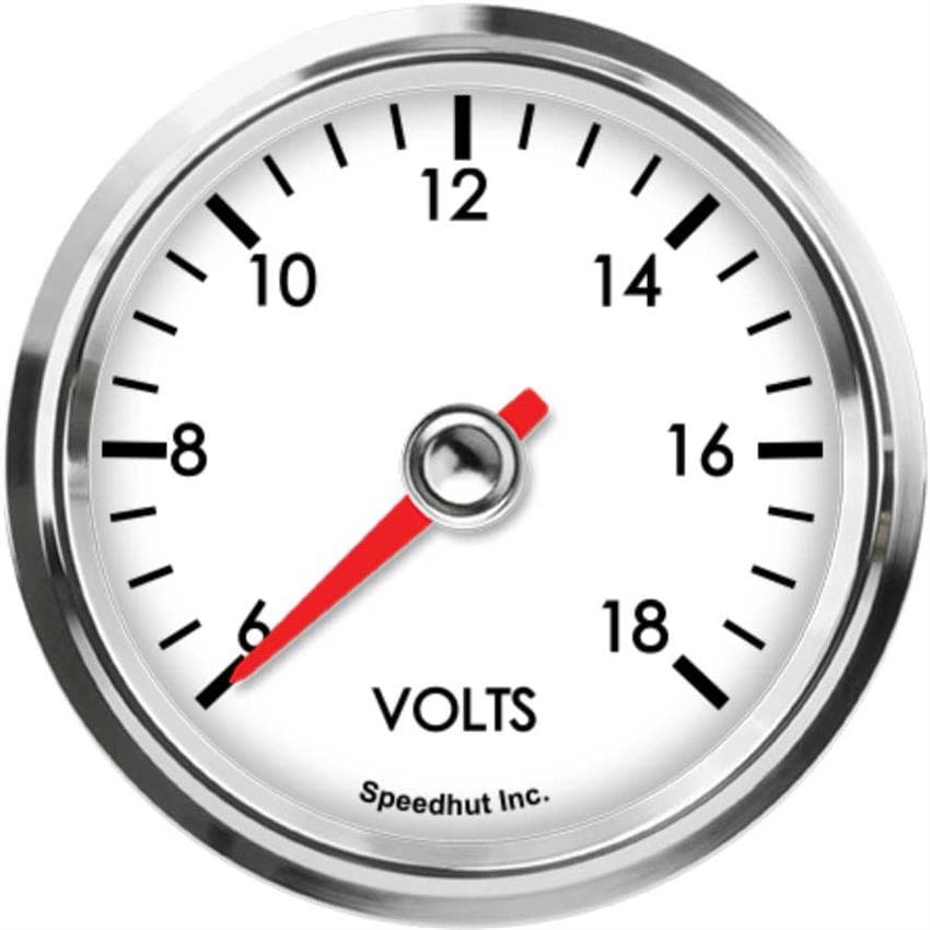 Speedhut L25-V1-LEG 2-5/8" Volt Gauge 6-18V