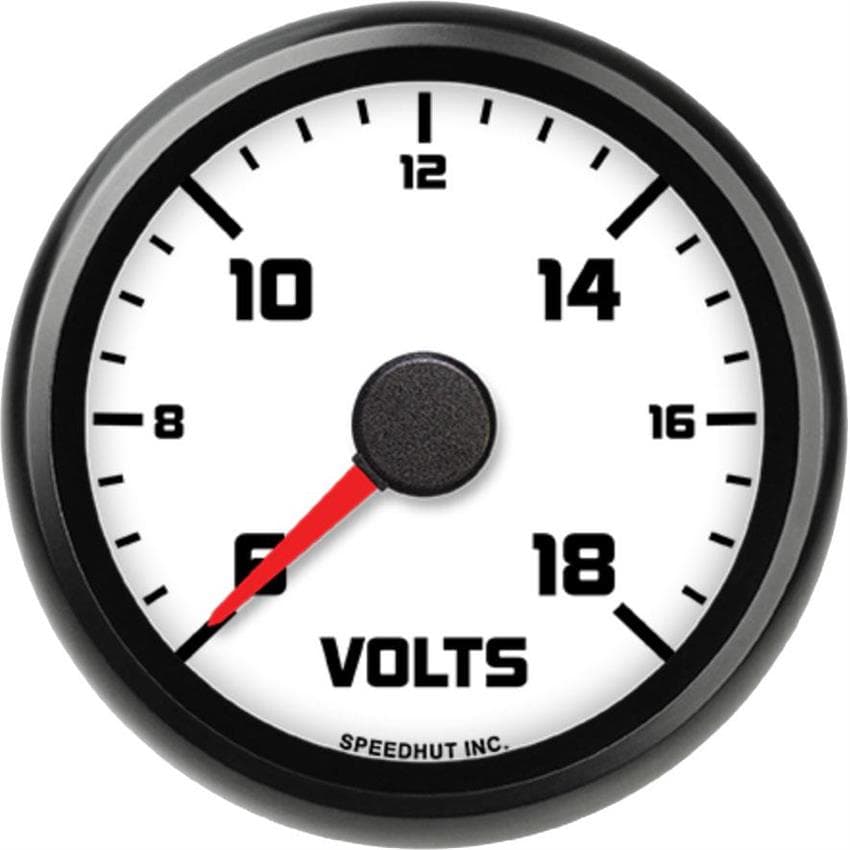 Speedhut L25-V1-SXL 2-5/8" Voltmeter, 6-18V w/Warning, Legacy