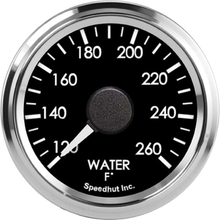 Speedhut L2-WT1-COB 2-1/16" Water Temperature Gauge, 120-260°F