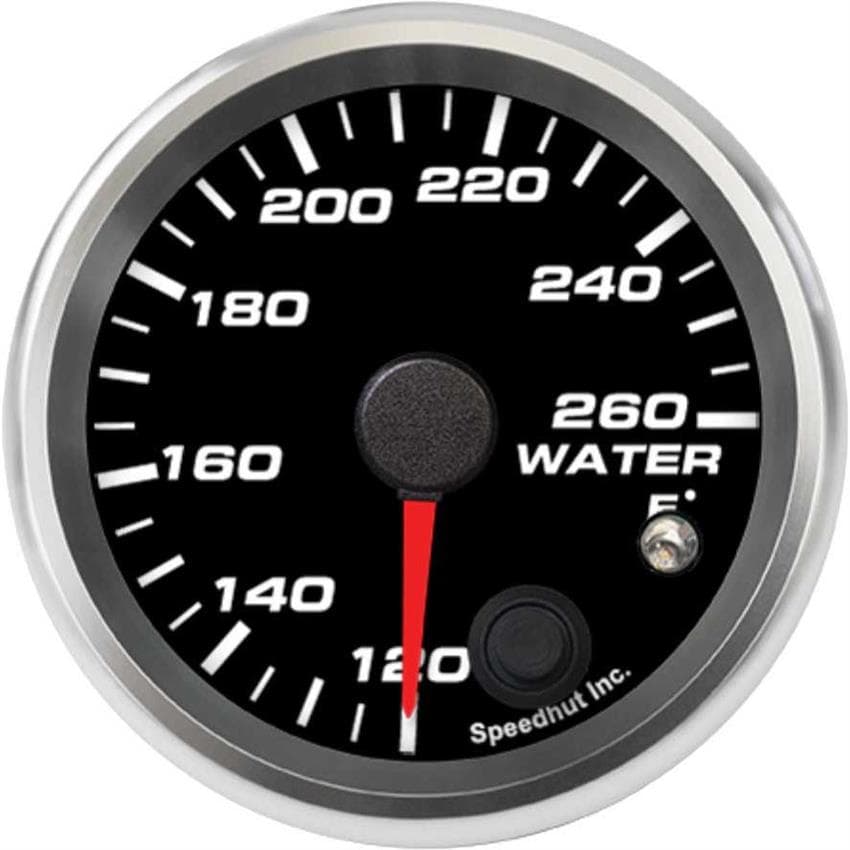 Speedhut R25-WT1-REV 2-5/8" Water Temp Gauge 120-260F w/Warning