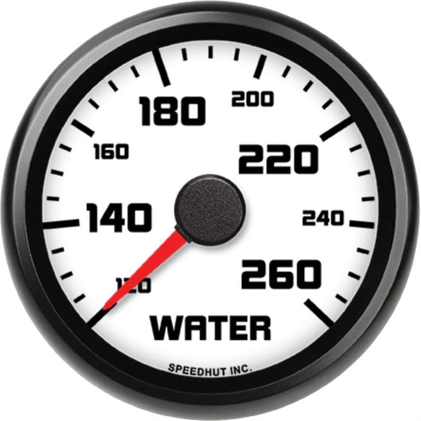 Speedhut L25-WT1-SXL 2-5/8" Water Temperature Gauge, 120-260°F