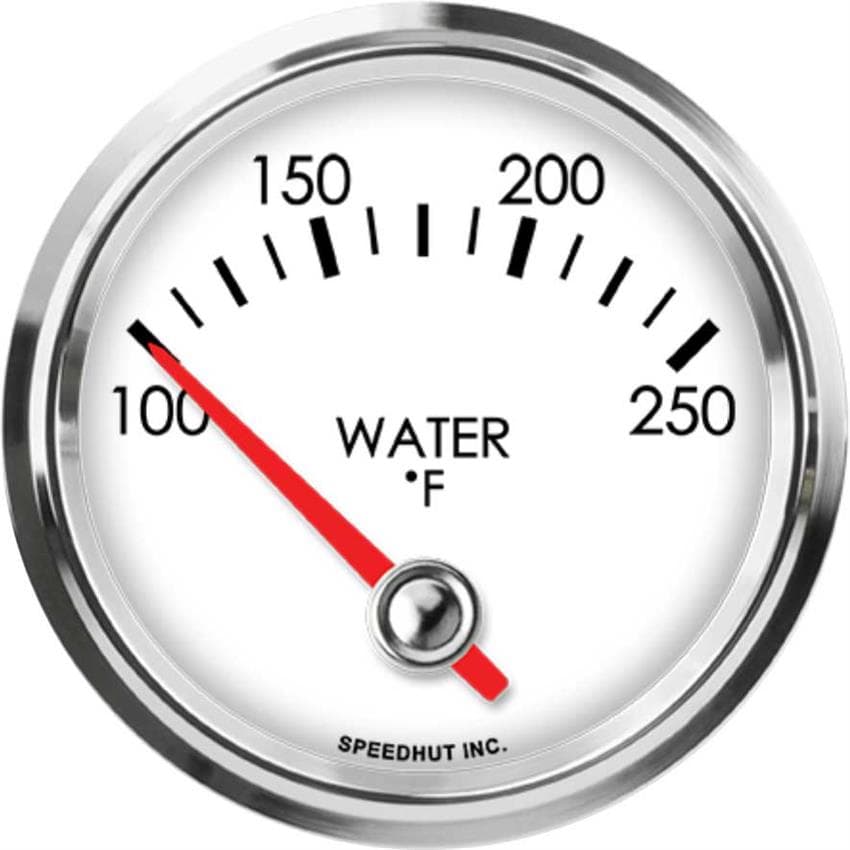 Speedhut L25-WT3-LEG 2-5/8" Water Temp Gauge 100-250F 90 Degree