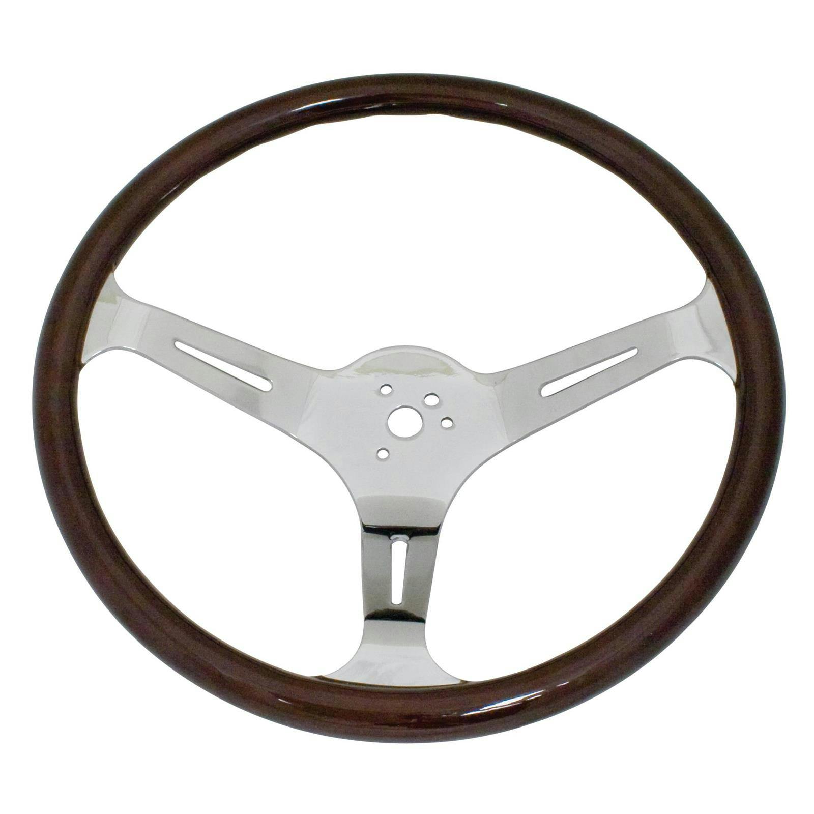EMPI 79-4022-7 Dark Classic Wood Steering Wheel, 15 x 3, 23mm