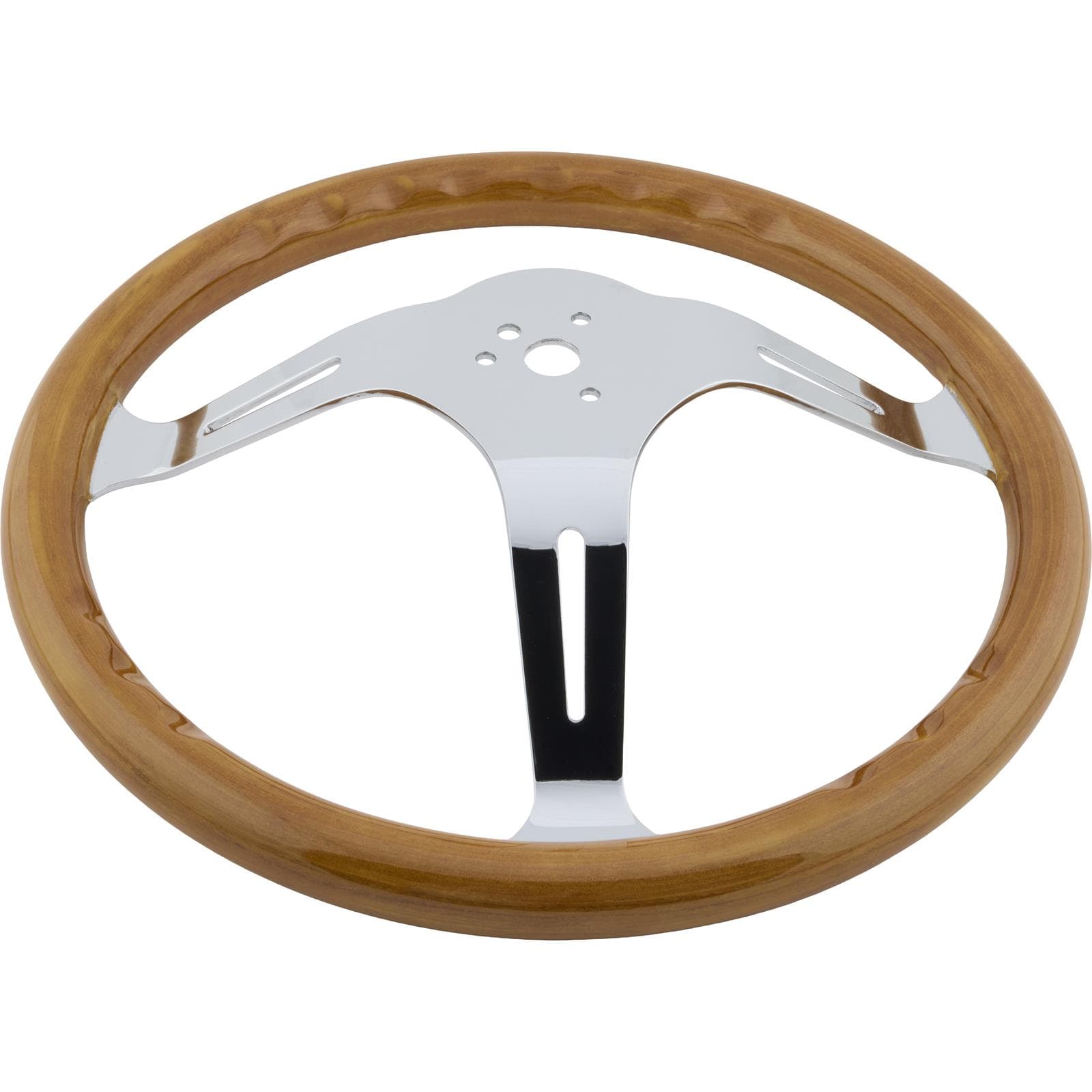 EMPI 79-4026-7 Light Classic Wood Steering Wheel, 15 x 3, 31mm