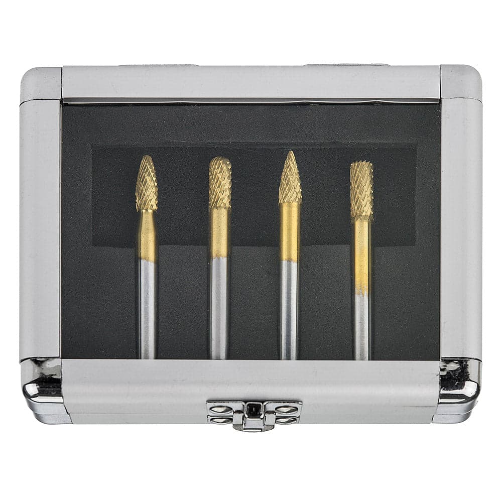 Holemaker Technology 4020-SET1 Tungsten Carbide Burr Set 4pc 12mm