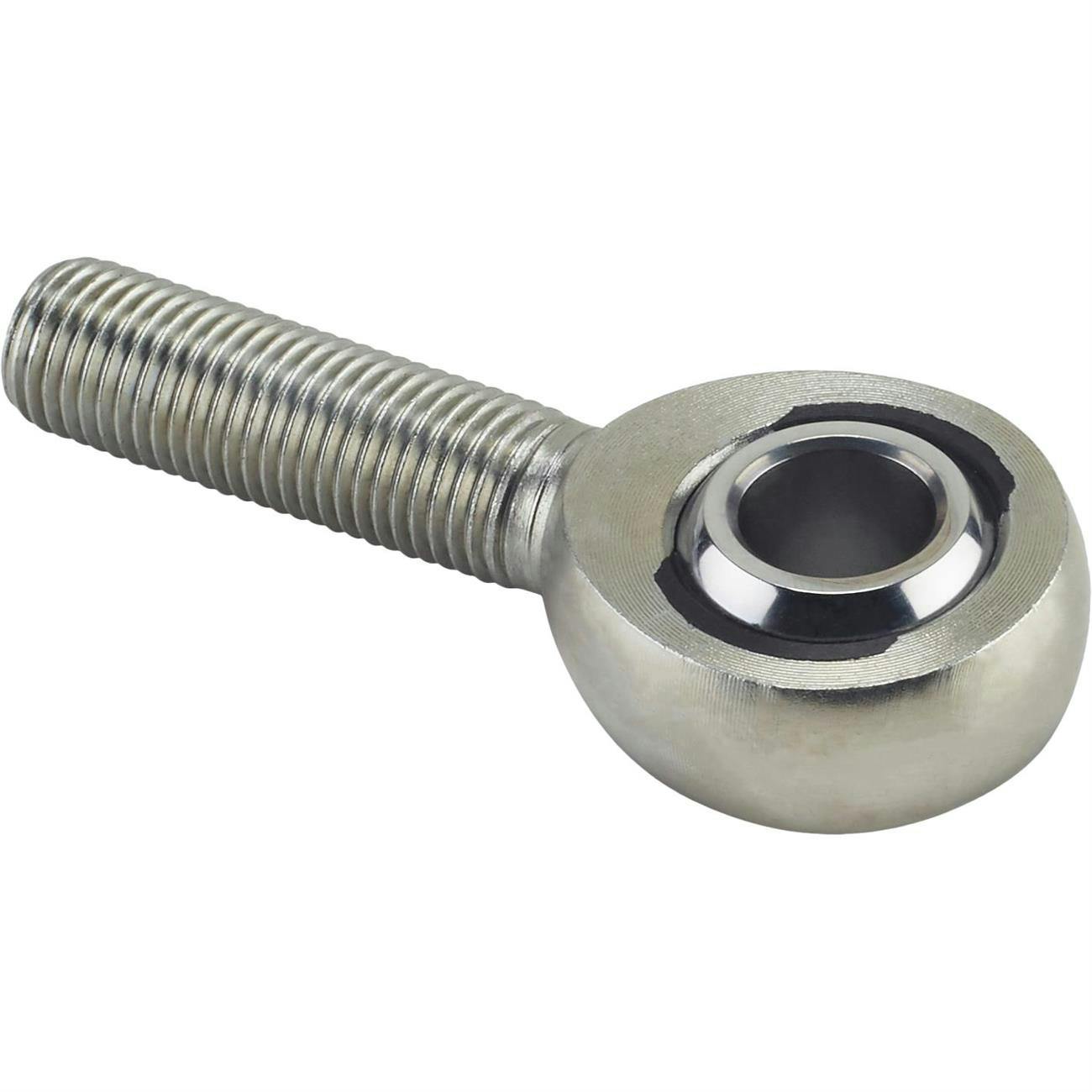 Precision Carbon Steel LH Male Heim Joint Rod End, 7/16 Inch