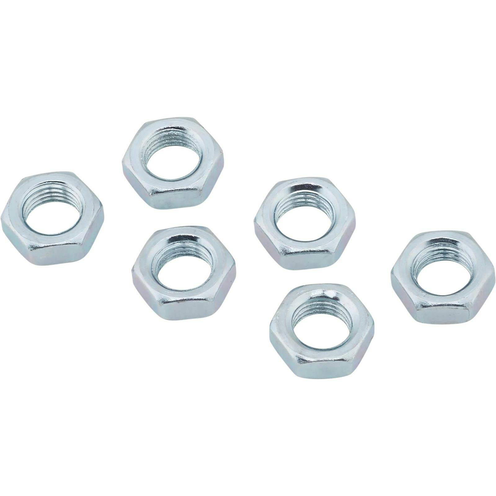 Steel Jam Nuts, 7/16 Inch-20 NF Fine Thread, Pack/6