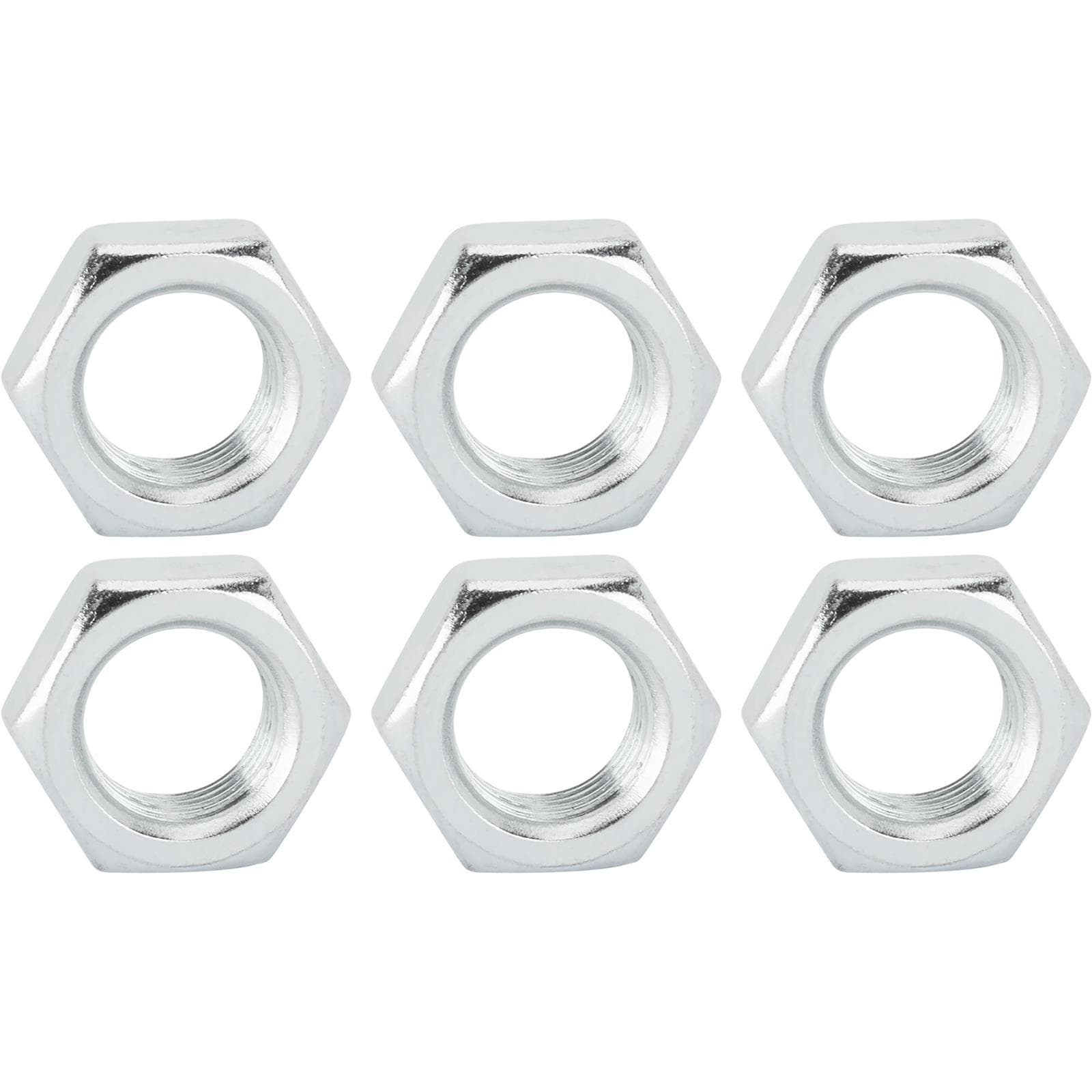 Steel Jam Nuts, 3/4 Inch-16 NF Fine Thread, Pack/6
