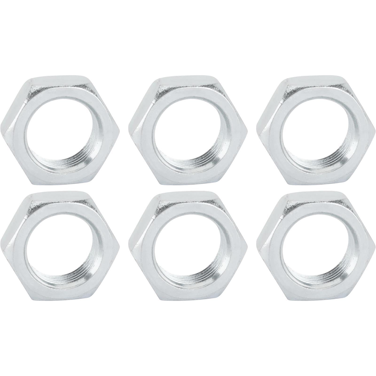 Steel Jam Nuts, 11/16 Inch-18 NF Fine Thread, Pack/6