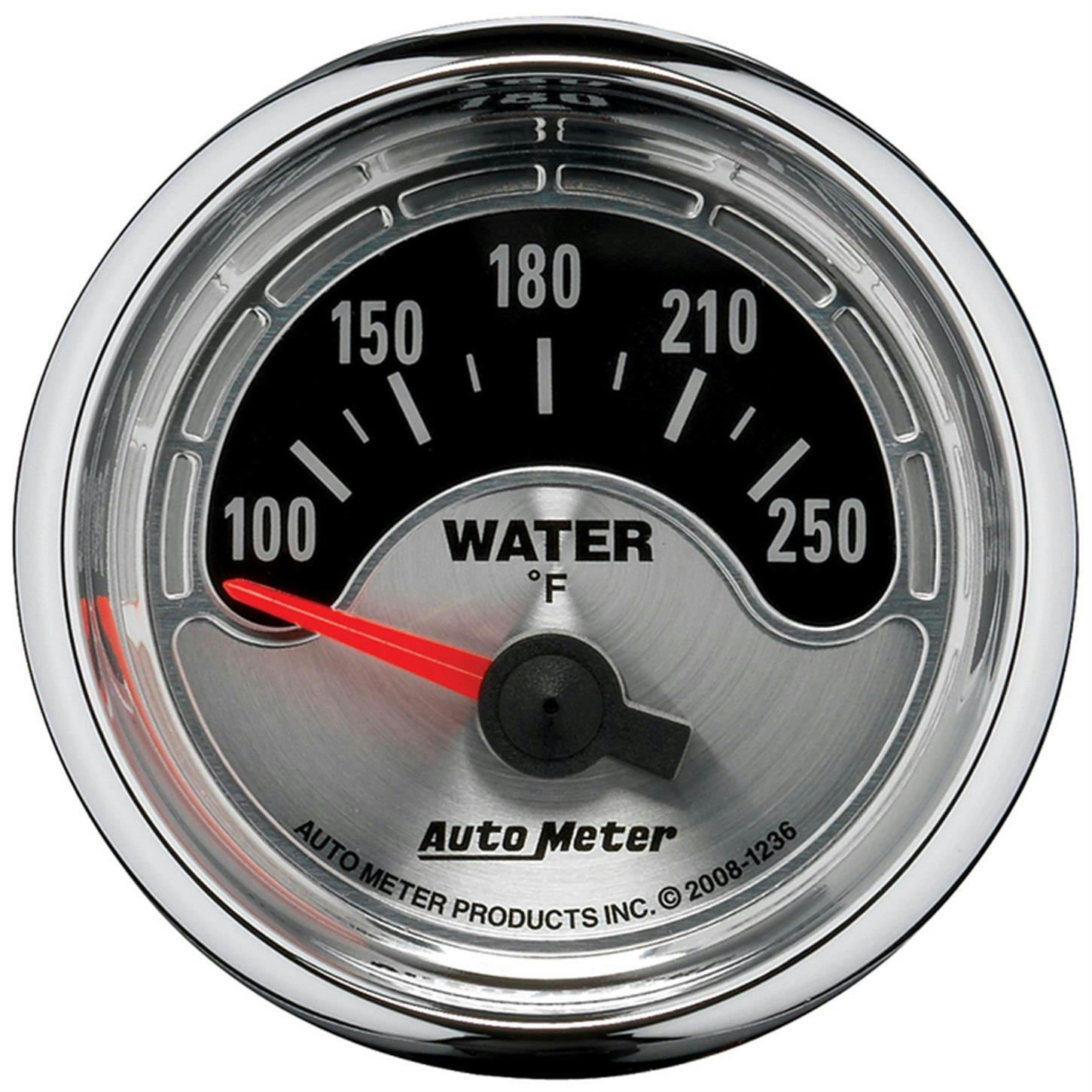 AutoMeter 1236 American Muscle Air-Core Water Temperature Gauge