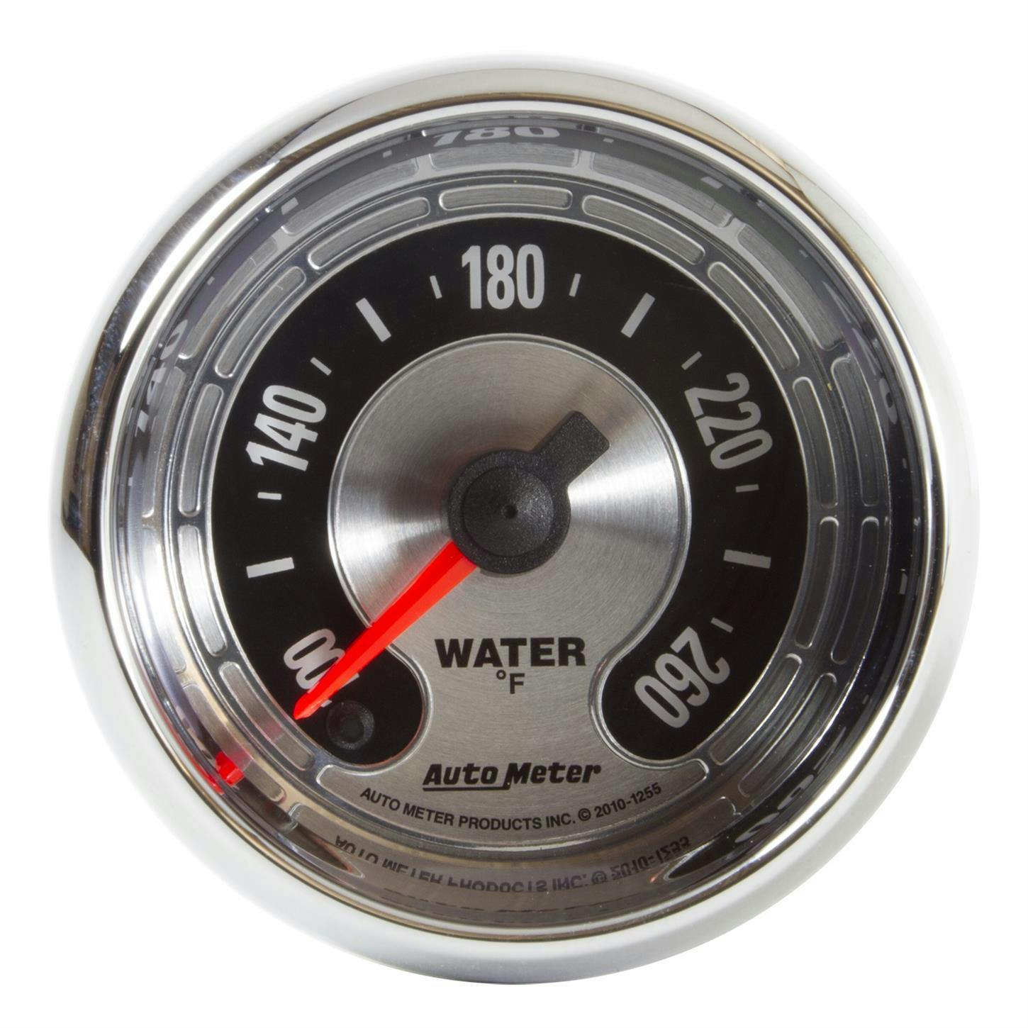 AutoMeter 1255 Water Temp Gauge, 2 1/16 Inch, 260 Deg., AM