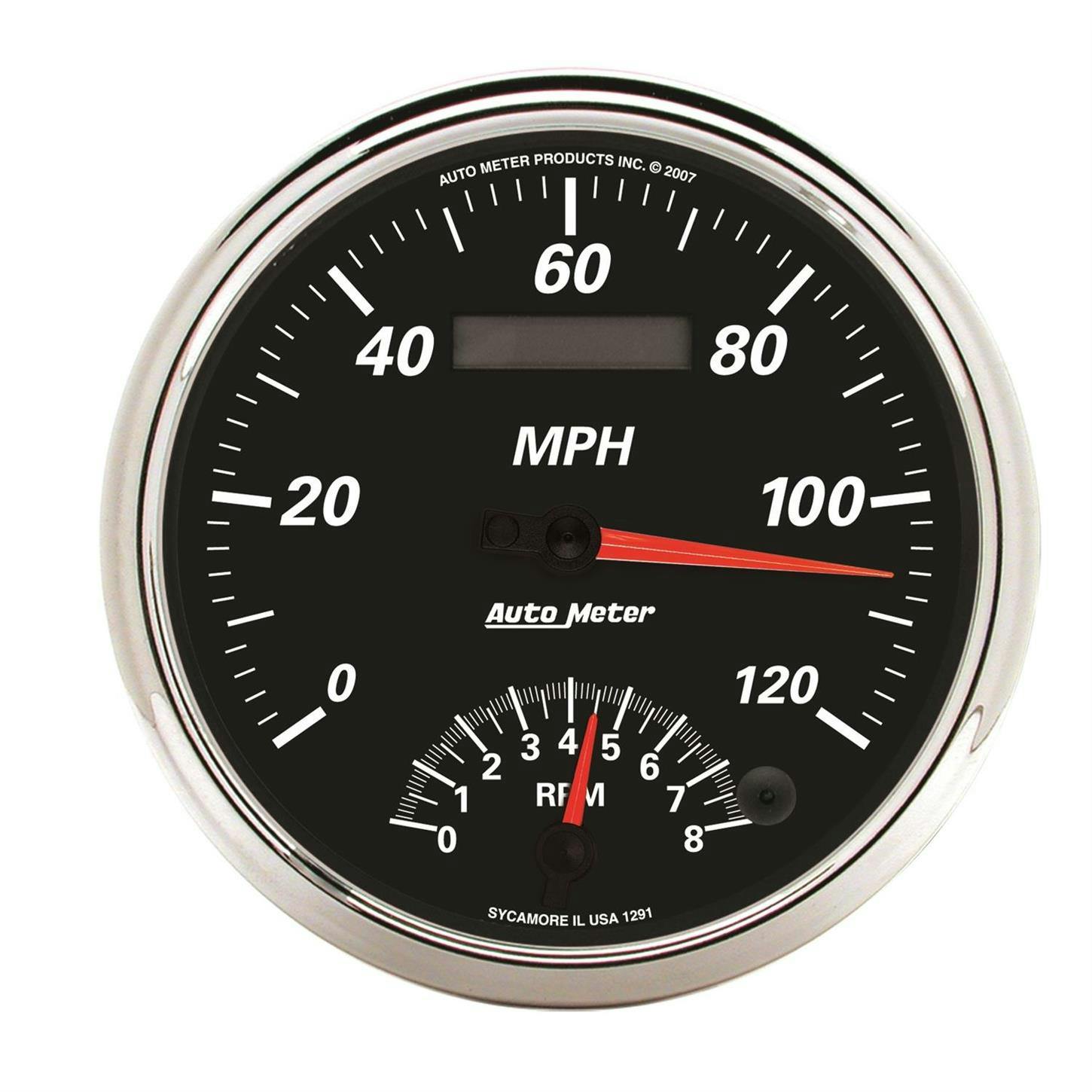 AutoMeter 1291 Tach/Speedo Gauge, 5 Inch, 120MPH And 8K RPM, DB