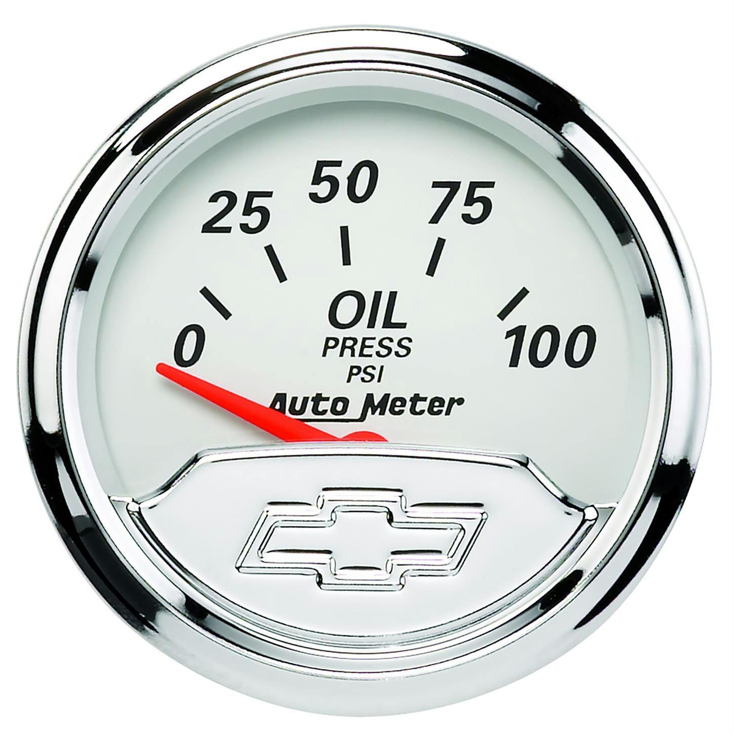 AutoMeter 1327-00408 Chevy Vintage Air-Core Oil Press. Gauge
