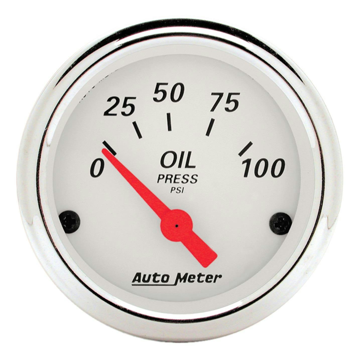 AutoMeter 1327 Arctic White Air-Core Oil Press. Gauge