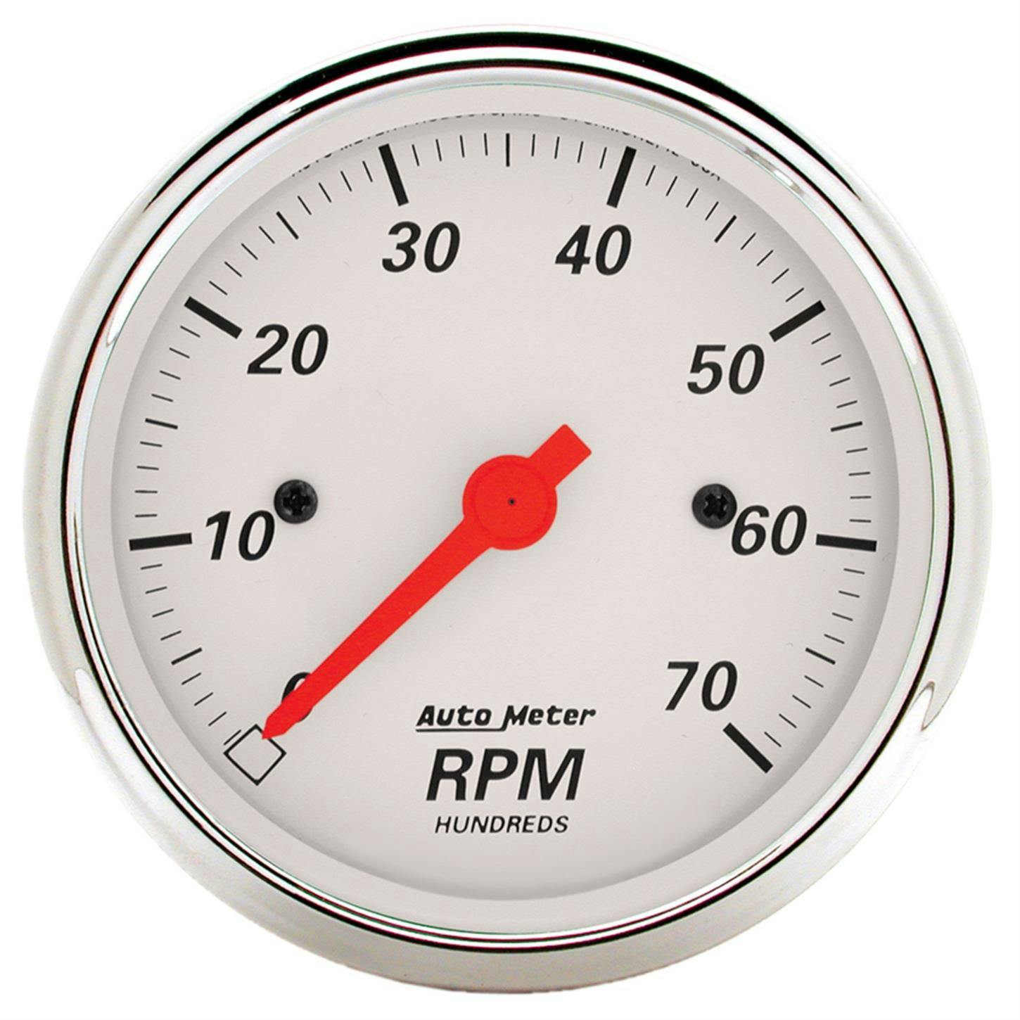 AutoMeter 1398 Arctic White Air-Core In-Dash Tachometer Gauge