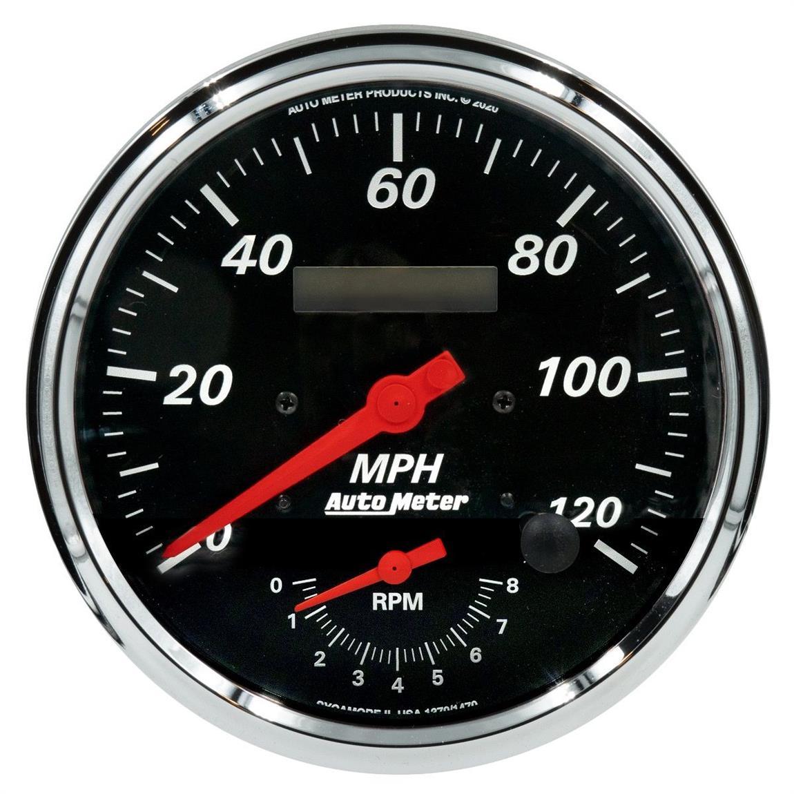 Autometer 1470 5 Inch Tachometer/Speedometer Combo, Black