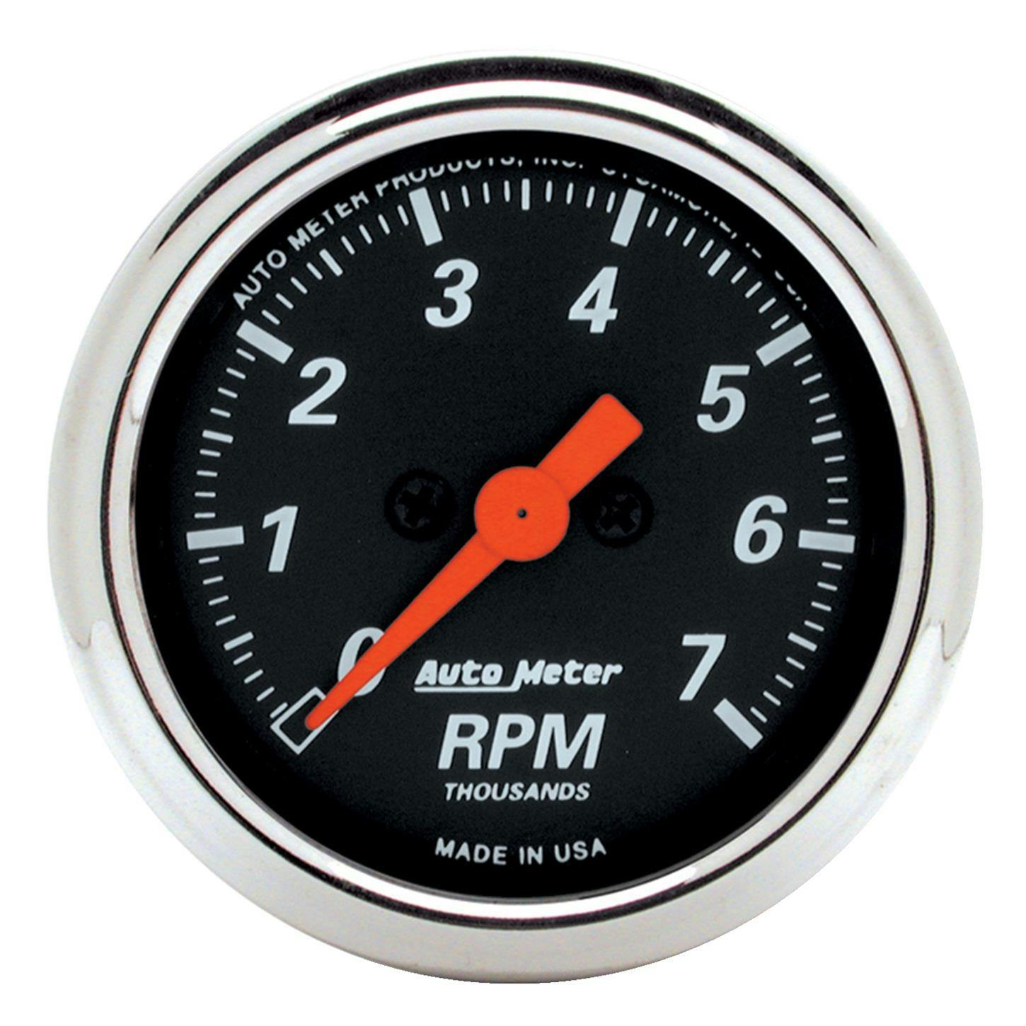 AutoMeter 1477 Designer Black Air-Core In-Dash Tachometer Gauge