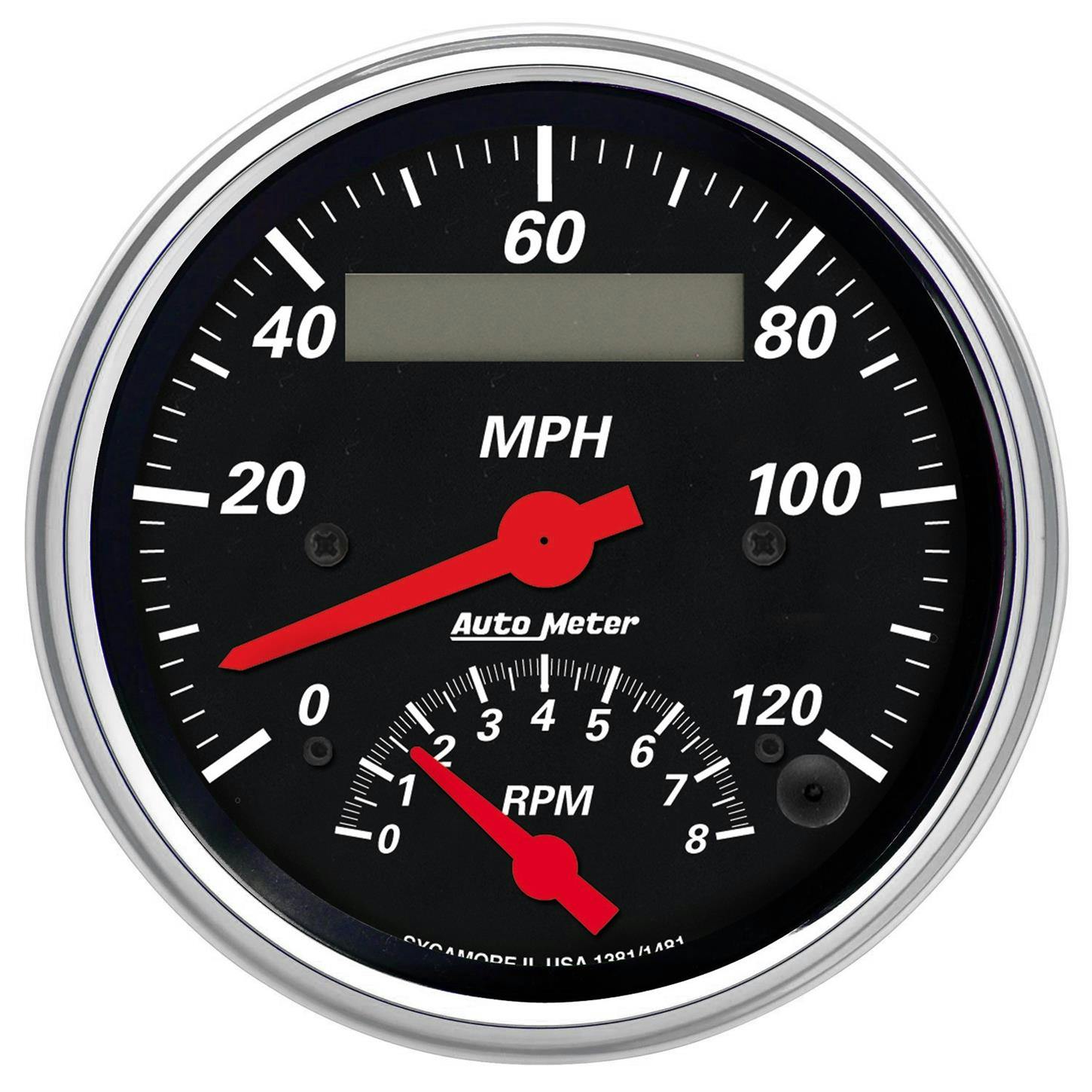 AutoMeter 1481 Designer Black Air-Core Tach/Speedometer Gauge