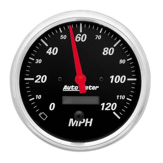 AutoMeter 1489 Designer Black Air-Core Speedometer Gauge, 5 Inch