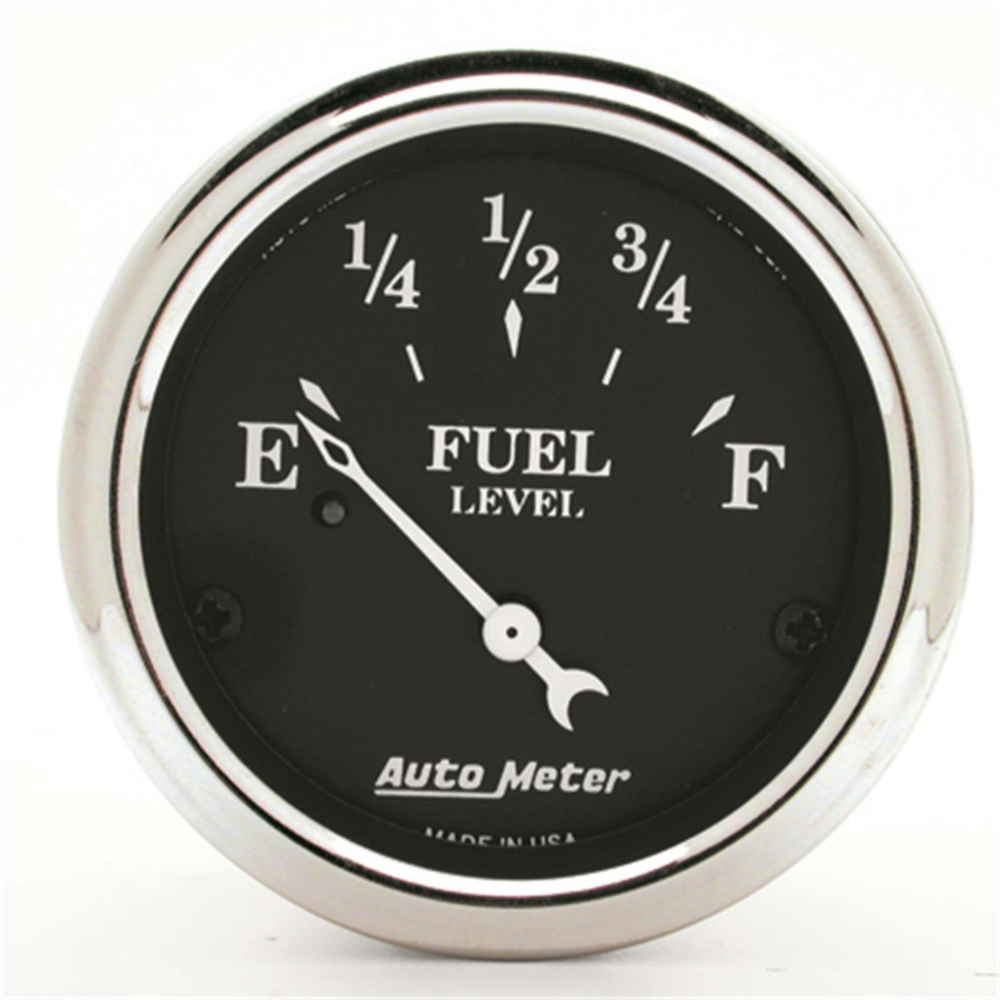 AutoMeter 1715 Old Tyme Black Air-Core Fuel Level Gauge, 2-1/16