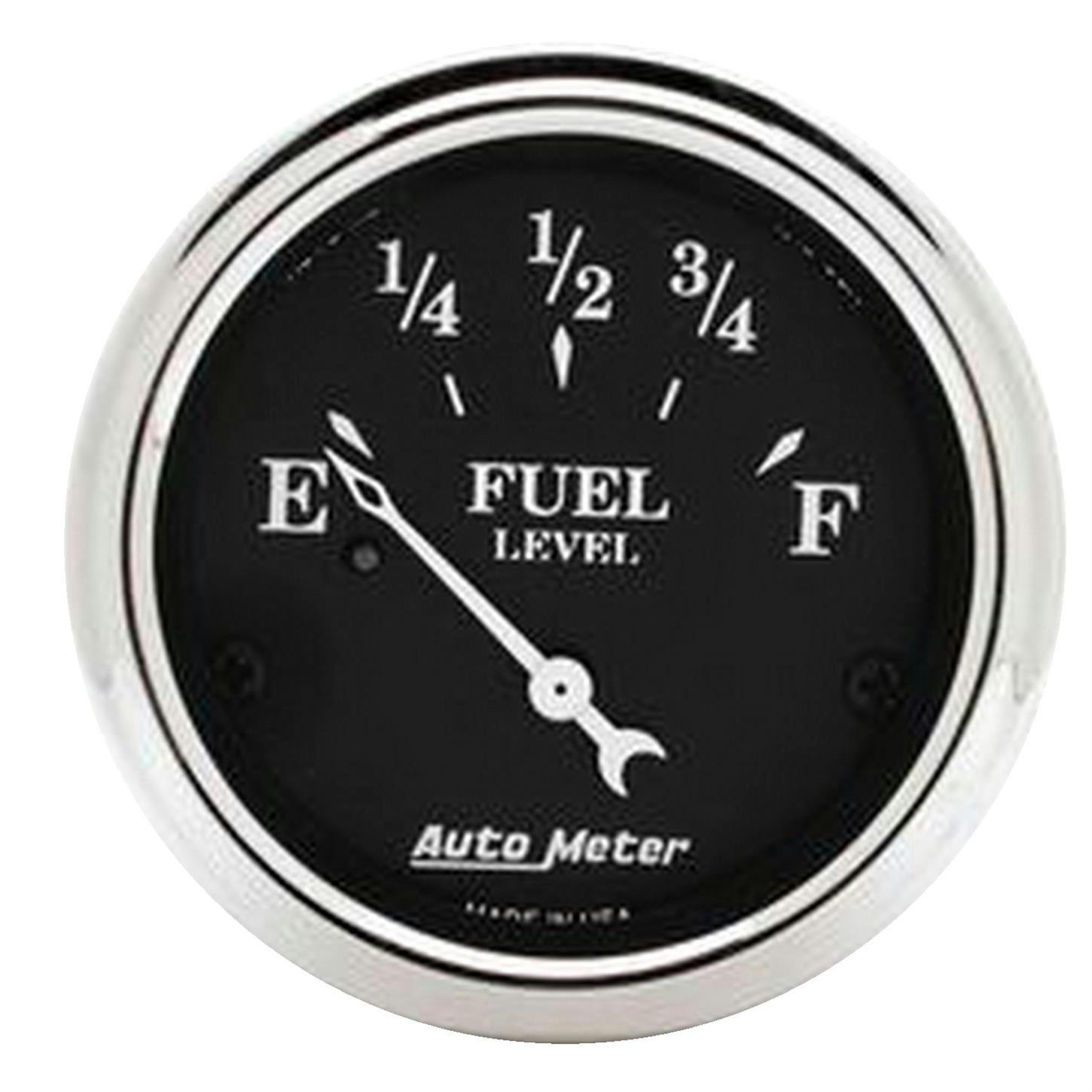 AutoMeter 1716 Old Tyme Black Air-Core Fuel Level Gauge, 2-1/16