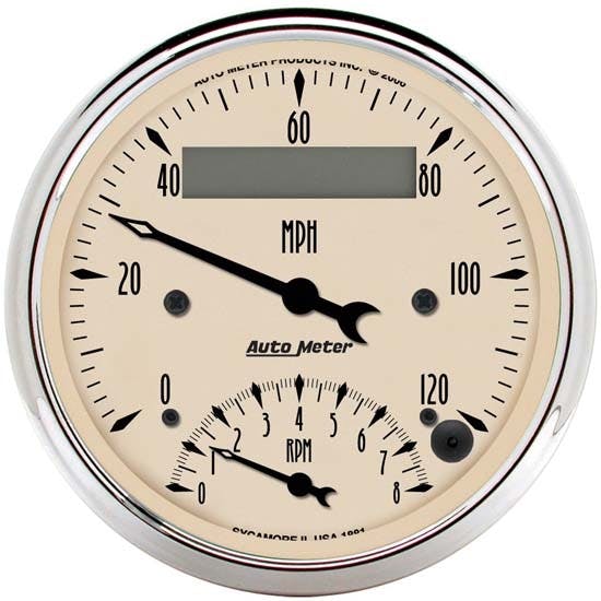 AutoMeter 1881 Antique Beige Air-Core Tach/Speedometer Gauge