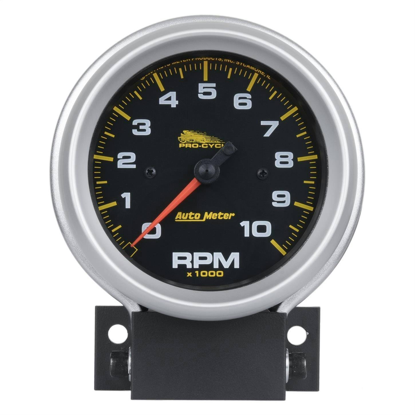 AutoMeter 19202 Tach Gauge, 3 3/4 Inch, 10K RPM, 2/4 Cylinder