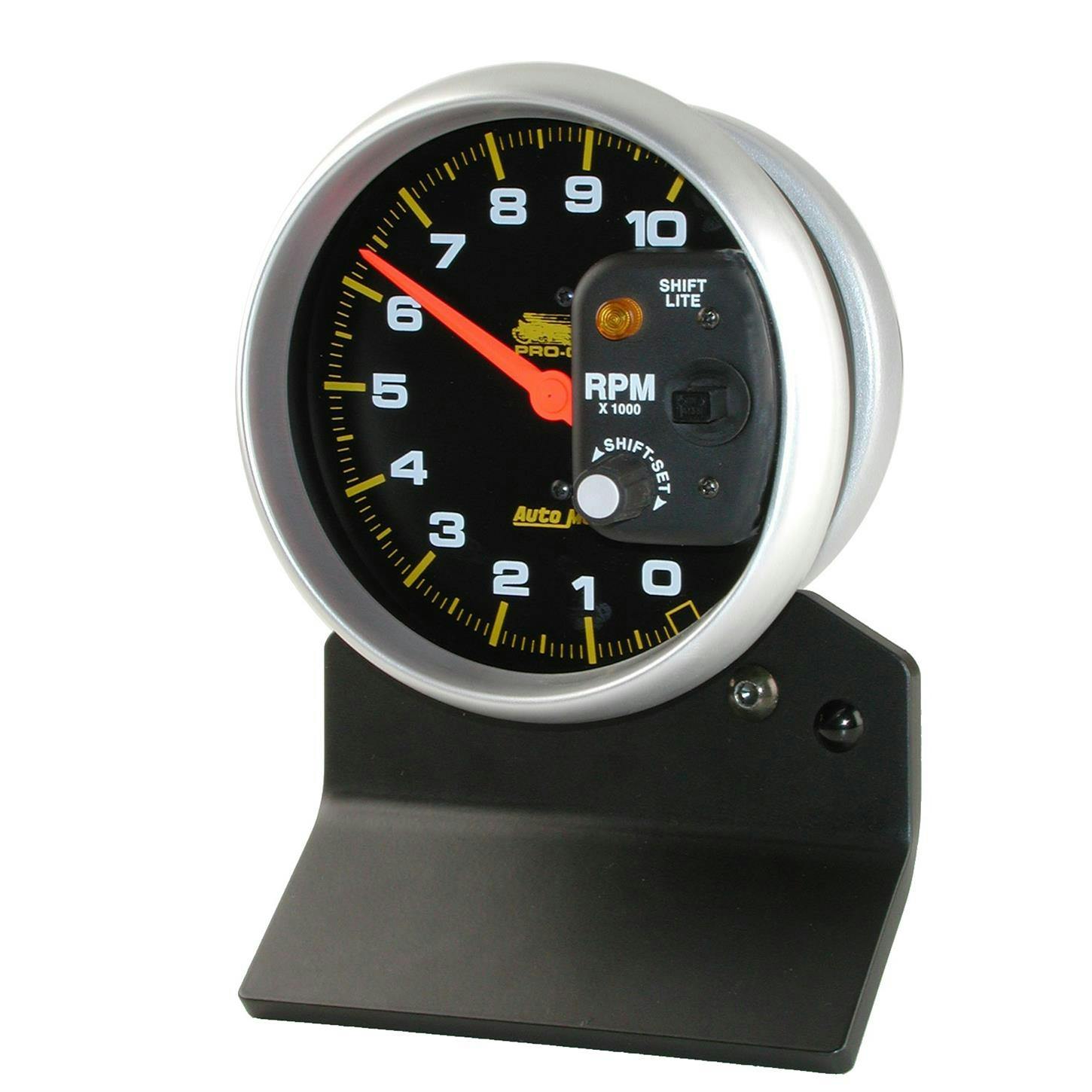 AutoMeter 19208 Tach Gauge, 5 Inch, 10K RPM, 2/4 Cylinder, Black