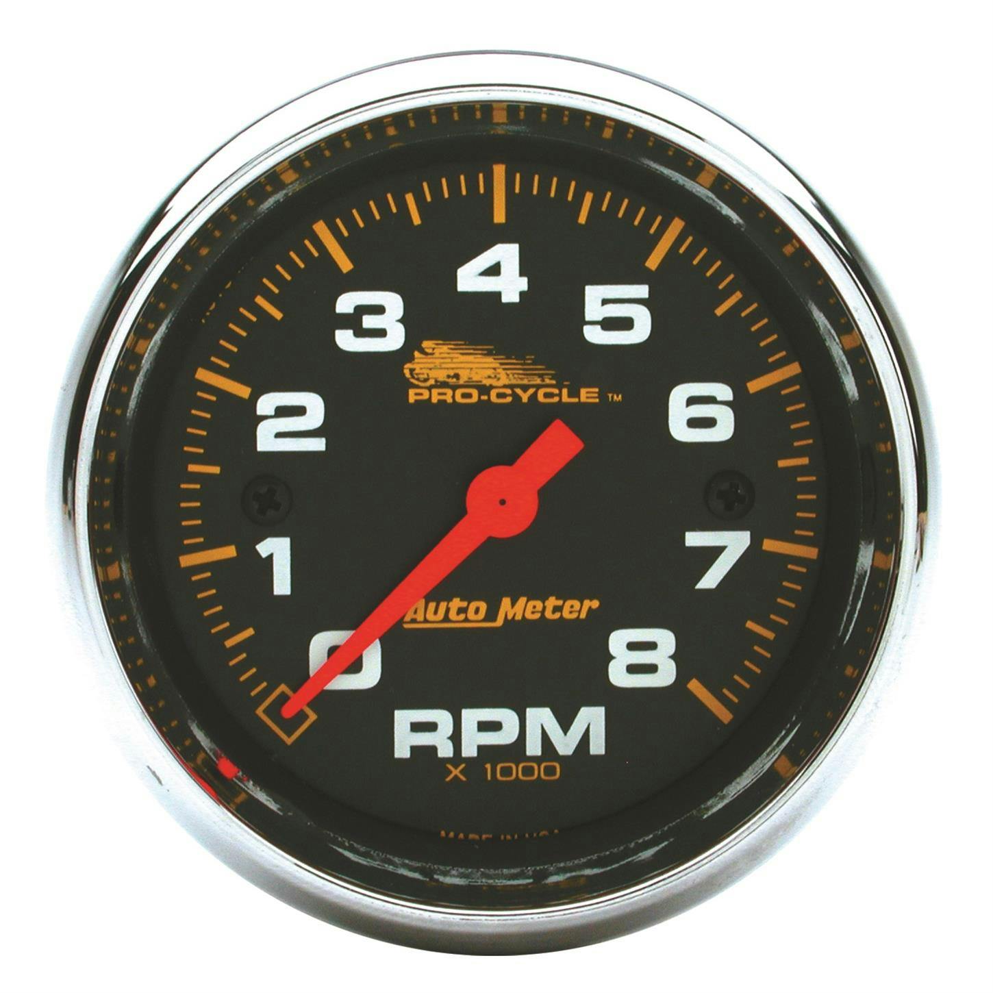 AutoMeter 19304 Tach Gauge, 2 5/8 Inch, 8K, 2/4 Cylinder, Black