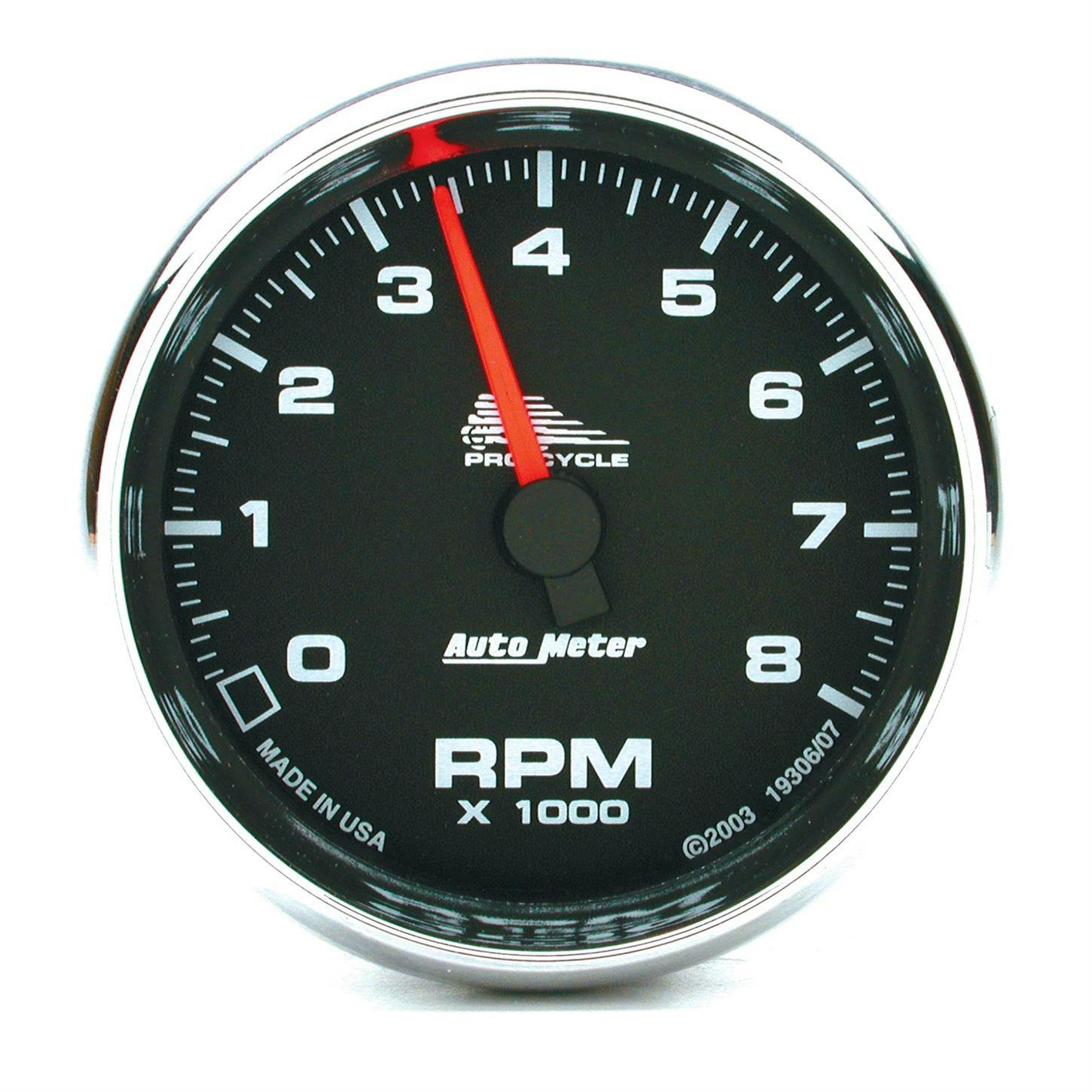 AutoMeter 19306 Tach Gauge, 2 5/8 Inch, 8K, 2/4 Cylinder, Black