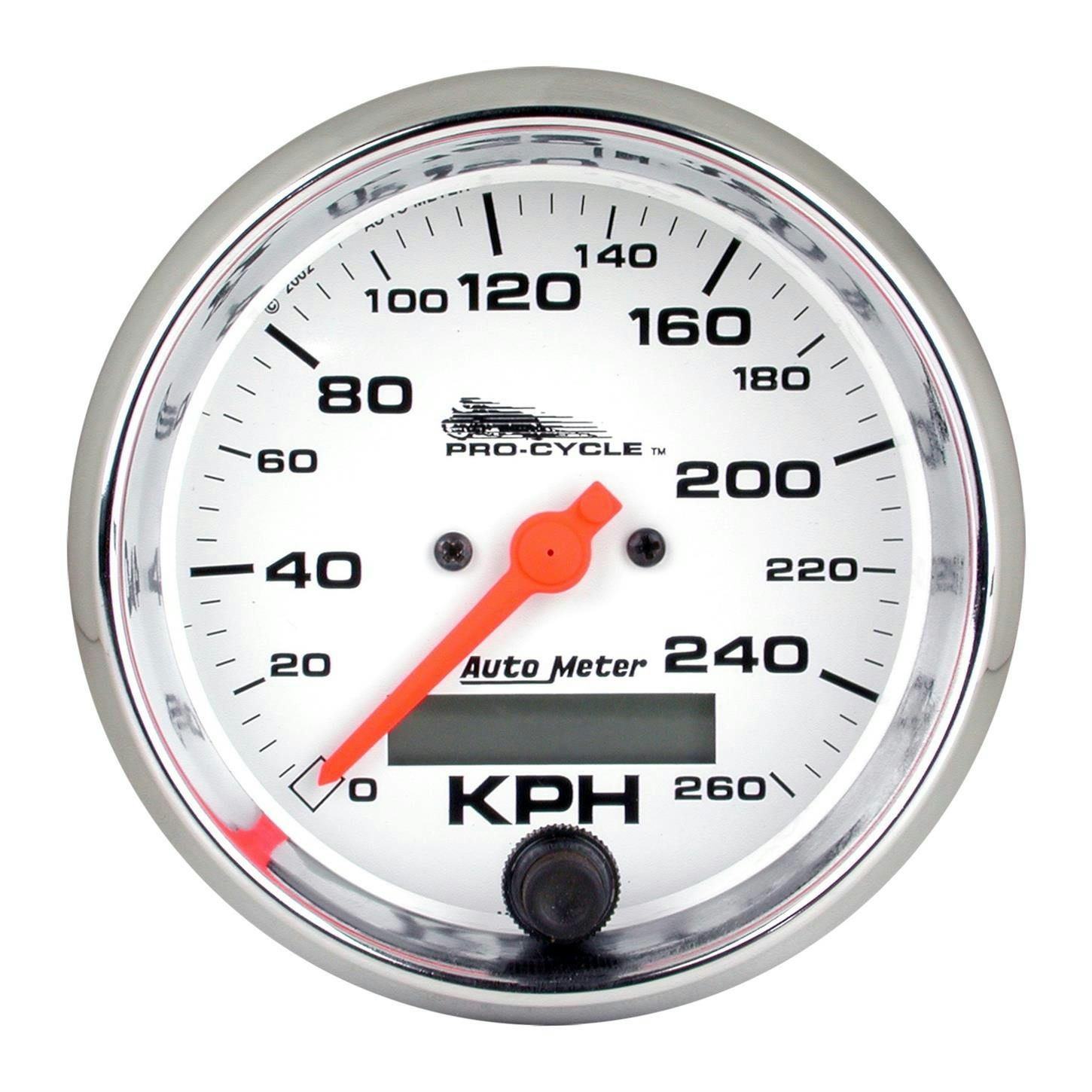 AutoMeter 19355 Speedo Gauge, 3 3/4 Inch, 160 MPH, White