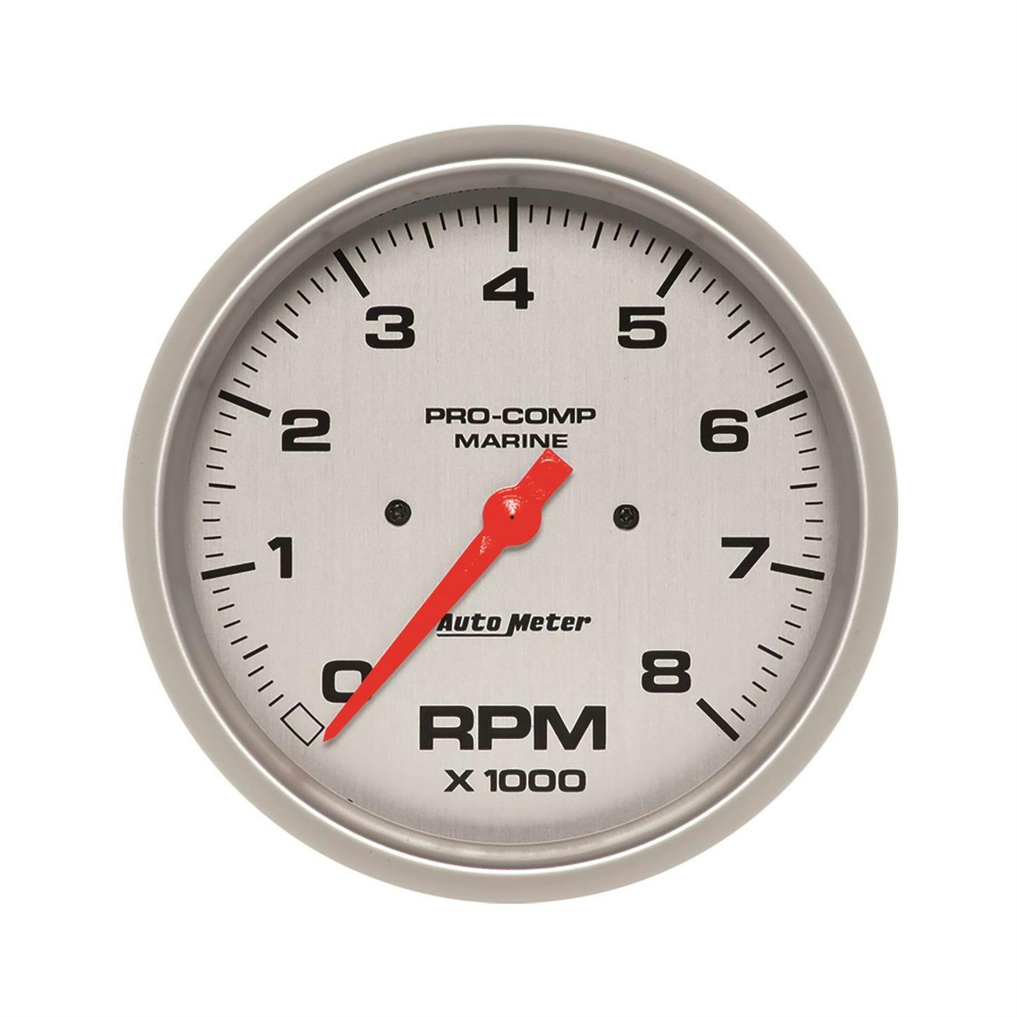 AutoMeter 200797-33 Tach Gauge, 5 Inch, 8K RPM, Marine Silver