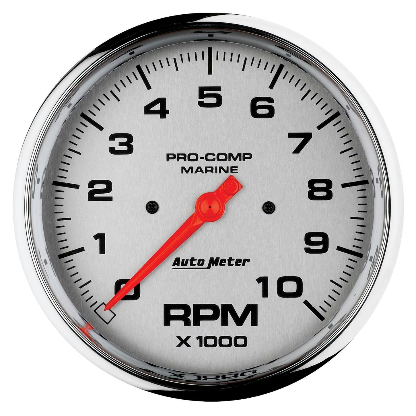 AutoMeter 200801-35 Tach Gauge, 5 Inch, 10K RPM, Marine Chrome