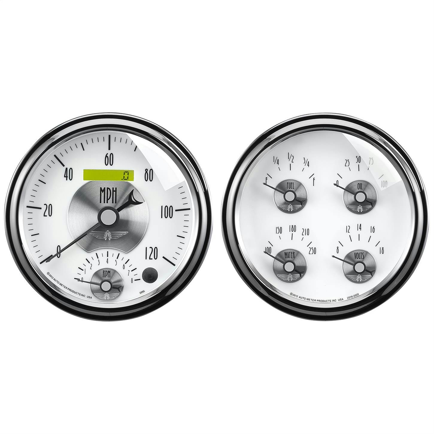 AutoMeter 2008 Quad And Tach/Speedo, 5 Inch, Prestige Pearl