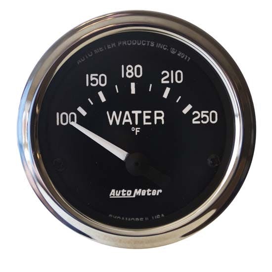 AutoMeter 201015 Cobra Air-Core Water Temperature Gauge, 2-1/16