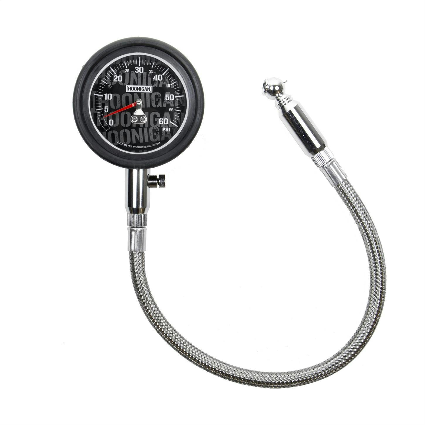 AutoMeter 2160-09000 Hoonigan Tire Press. Gauge, 0-60 Psi