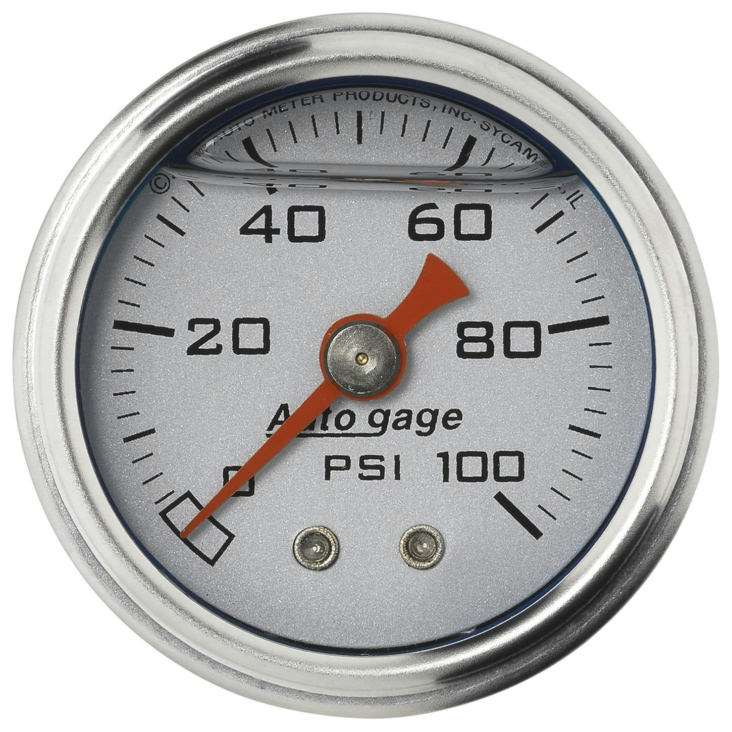 AutoMeter 2180 Auto Gage Mechanical Press. Gauge, 1-1/2 , 0-100