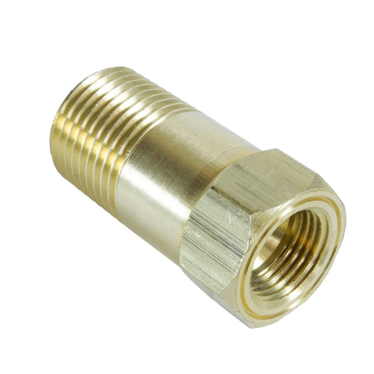 AutoMeter 2270 Temp. Sender Adapter Fitting,Brass,1/2 In. NPT