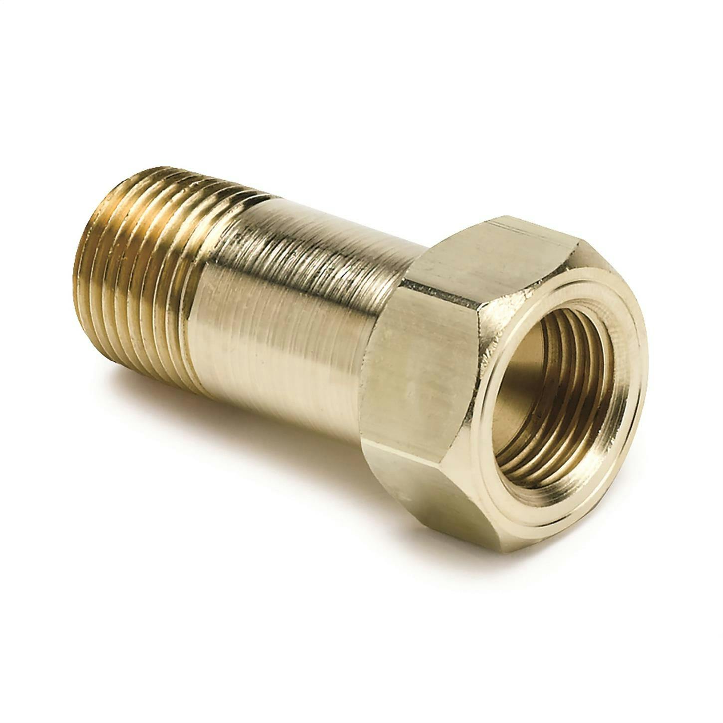 AutoMeter 2271 Temp. Sender Adapter Fitting,Brass,3/8 In. NPT