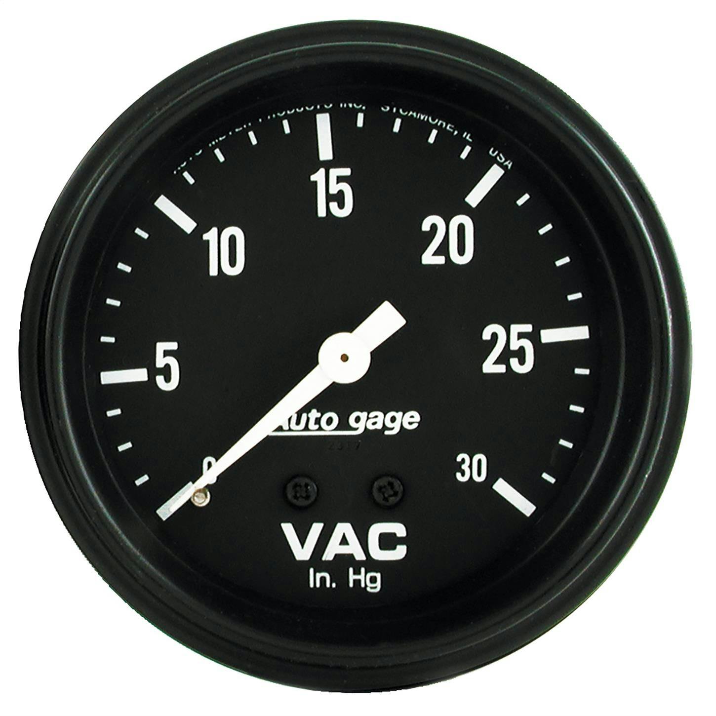 AutoMeter 2317 Auto Gage Mechanical Vacuum Gauge, 2-5/8 Inch