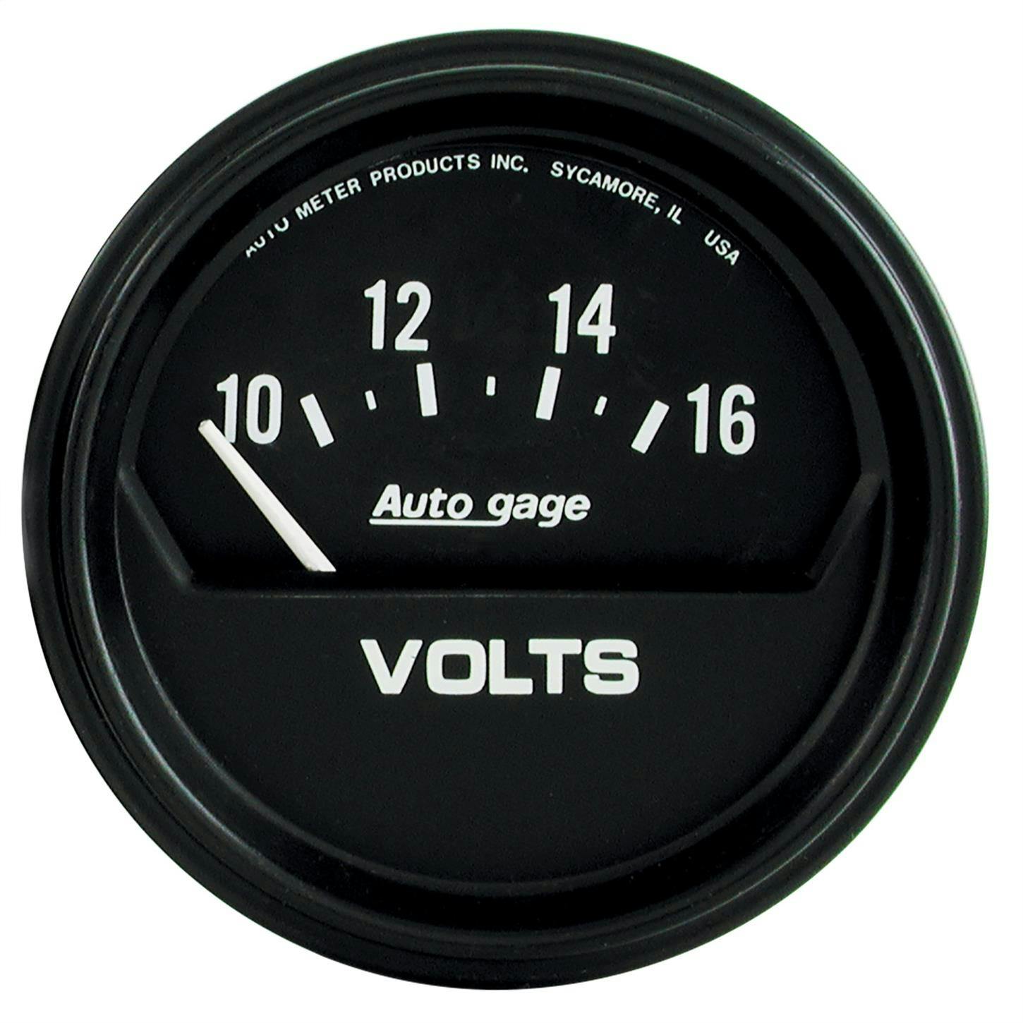 AutoMeter 2319 Auto Gage Air-Core Voltmeter Gauge, 2-5/8 Inch