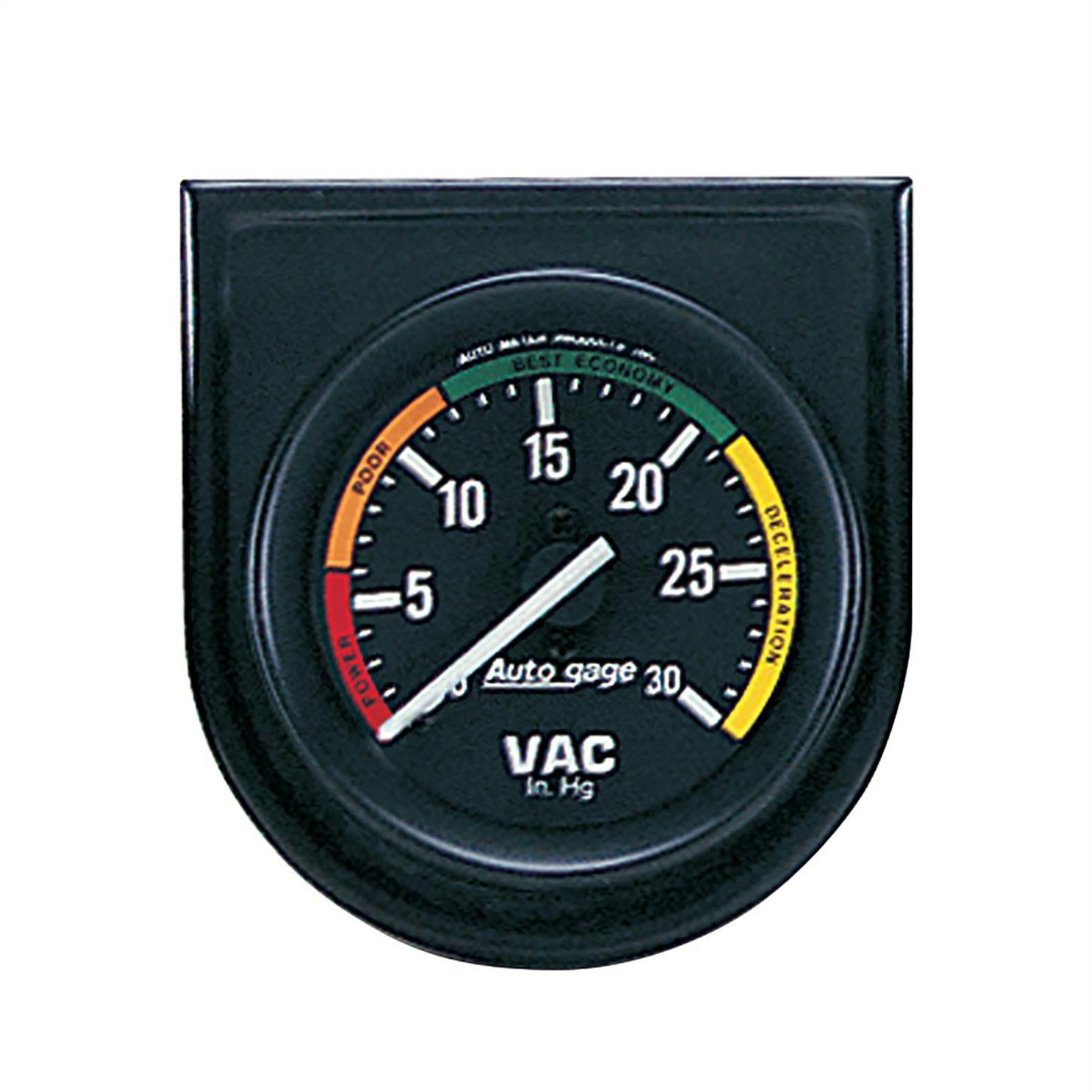 AutoMeter 2337 Auto Gage Mechanical Vacuum Gauge w/Panel, 2 Inch