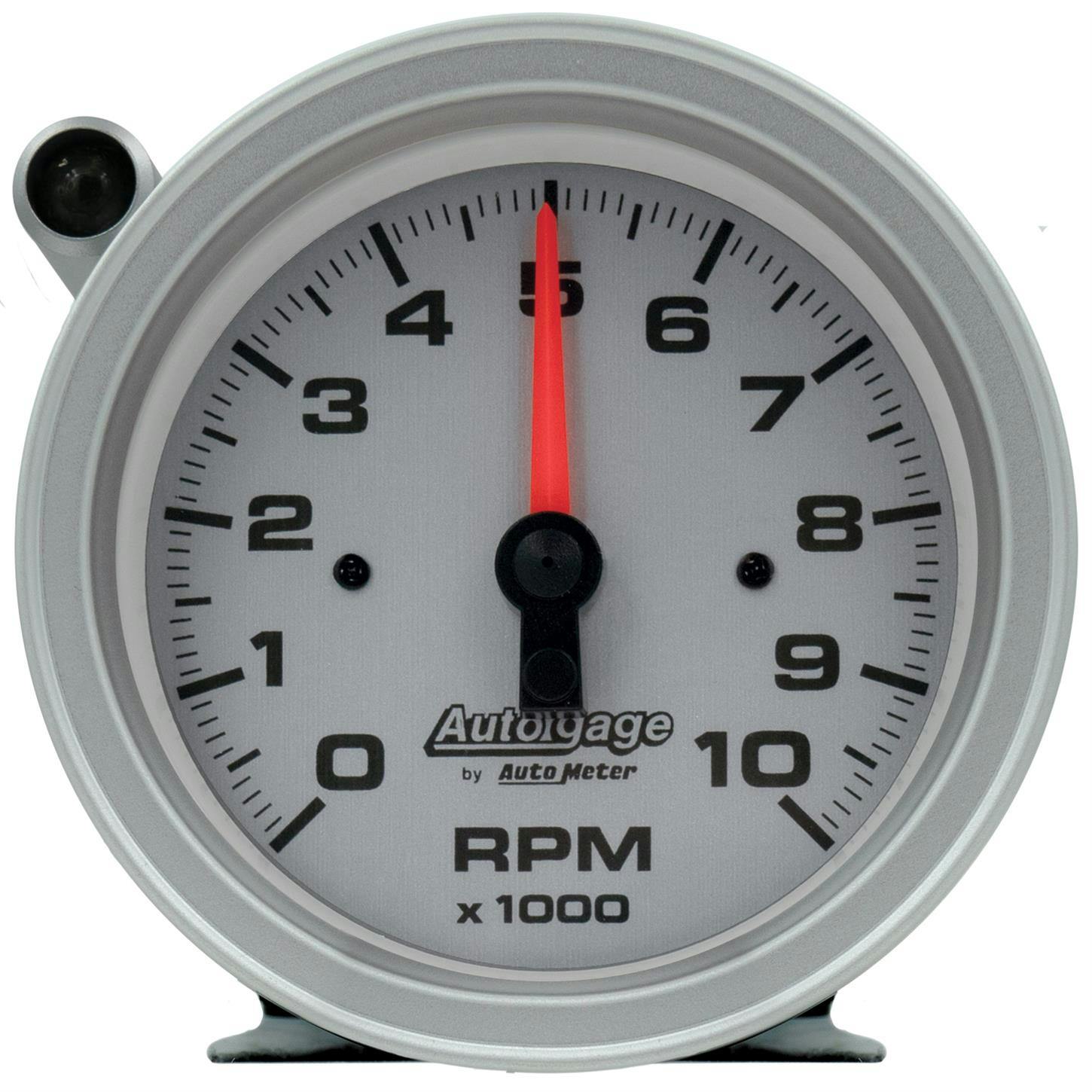 Auto Meter 233909 3-3/4 Inch Tachometer Gauge, 10k RPM, Slvr Dial