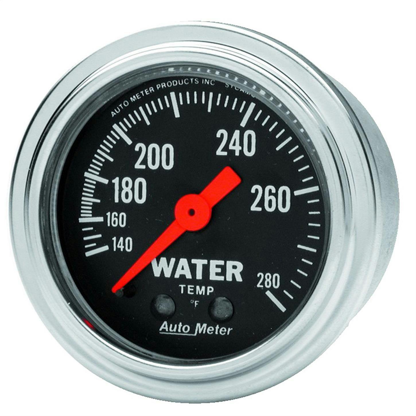 AutoMeter 2431 Trad. Chrome Mechanical Water Temperature Gauge