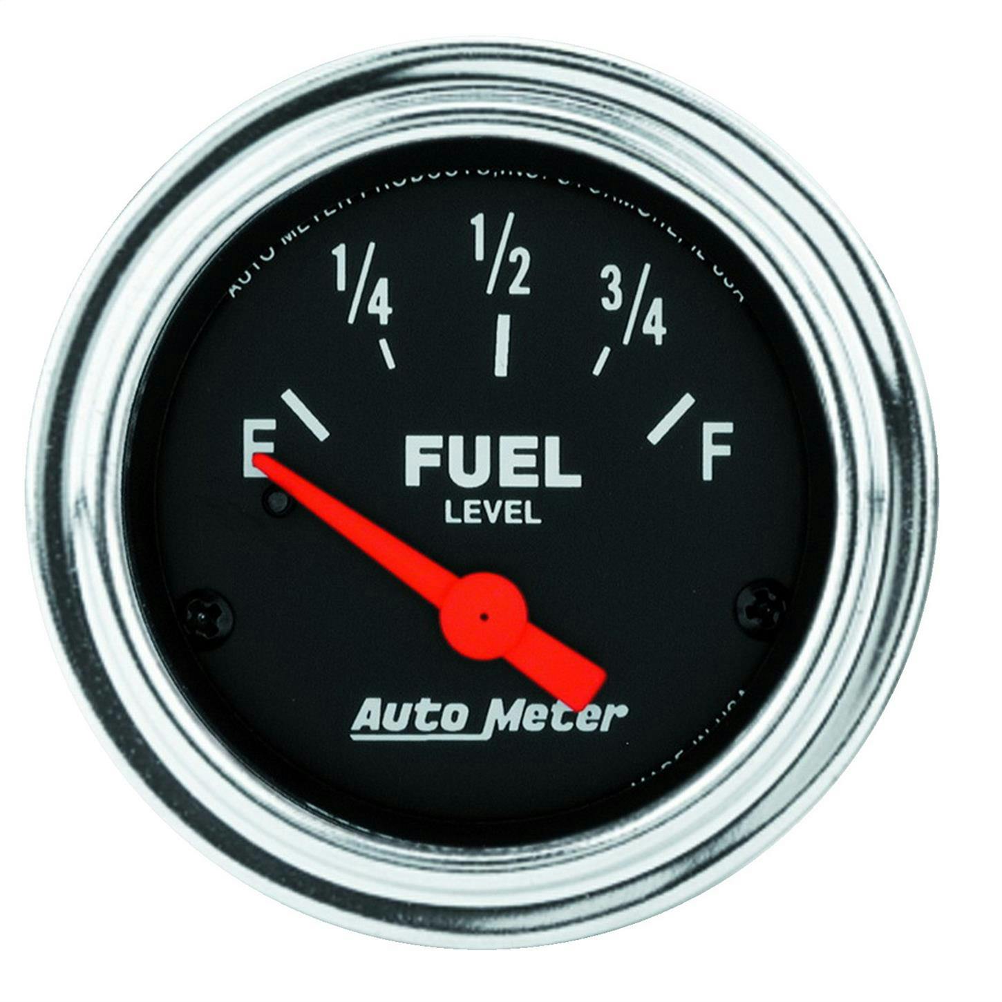 AutoMeter 2514 Trad. Chrome Air-Core Fuel Level Gauge,2-1/16
